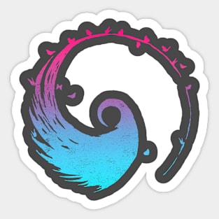 Tai Chi Yin Yang Swirl Sticker